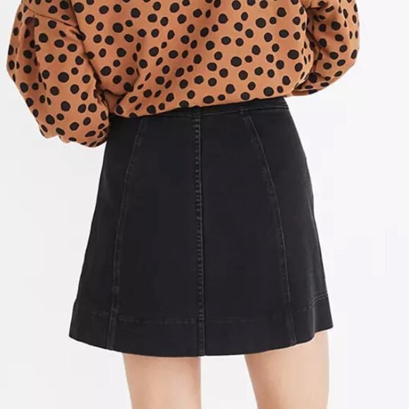Madewell Metropolis Snap Jean Skirt Size 4 - Picture 8 of 8